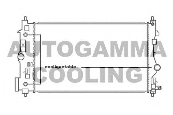 AUTOGAMMA 105668 Радіатор, охолодження двигуна