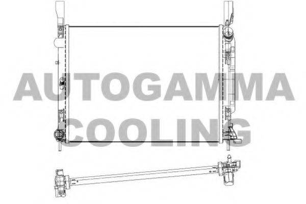 AUTOGAMMA 105672 Радіатор, охолодження двигуна
