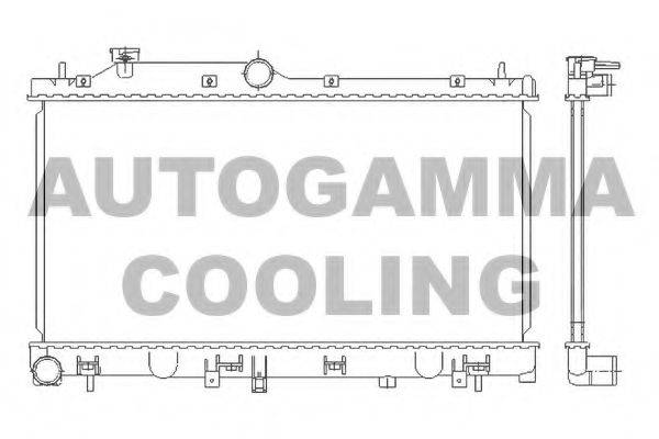 AUTOGAMMA 105927 Радіатор, охолодження двигуна