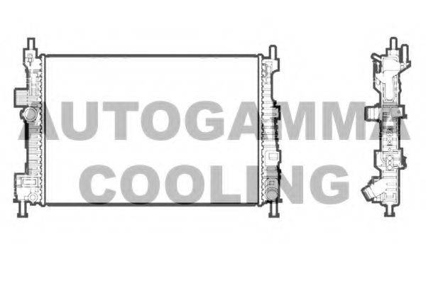 AUTOGAMMA 107214 Радіатор, охолодження двигуна