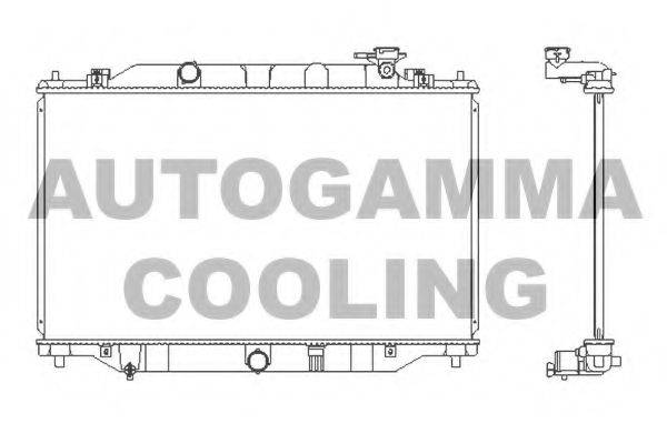 AUTOGAMMA 107280 Радіатор, охолодження двигуна