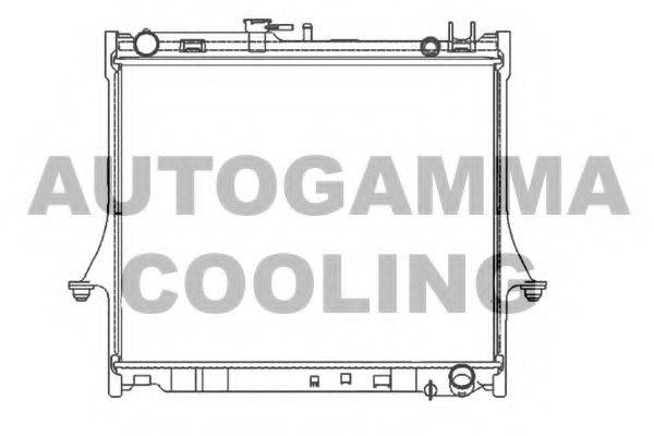 AUTOGAMMA 107325 Радіатор, охолодження двигуна