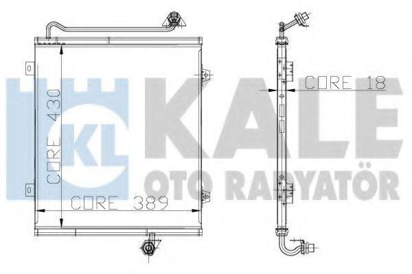 KALE OTO RADYATOR 108900 Конденсатор, кондиціонер