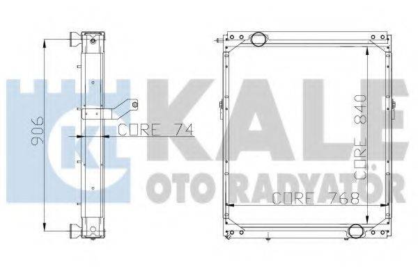 KALE OTO RADYATOR 115200 Радіатор, охолодження двигуна