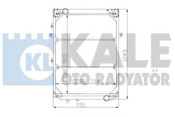 KALE OTO RADYATOR 115398 Радіатор, охолодження двигуна