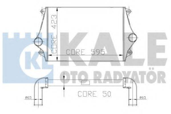 KALE OTO RADYATOR 115500 Інтеркулер