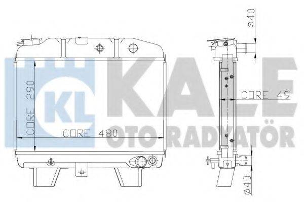 KALE OTO RADYATOR 117500 Радіатор, охолодження двигуна