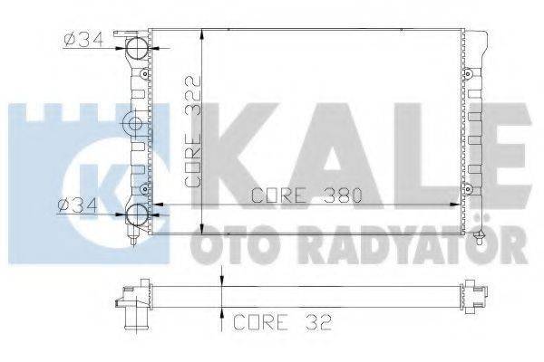 KALE OTO RADYATOR 139400 Радіатор, охолодження двигуна