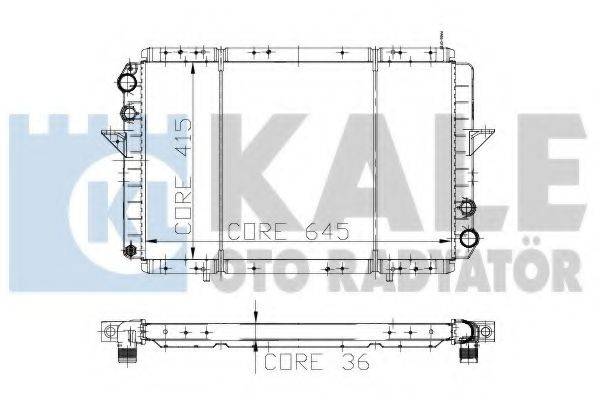 KALE OTO RADYATOR 153699 Радіатор, охолодження двигуна