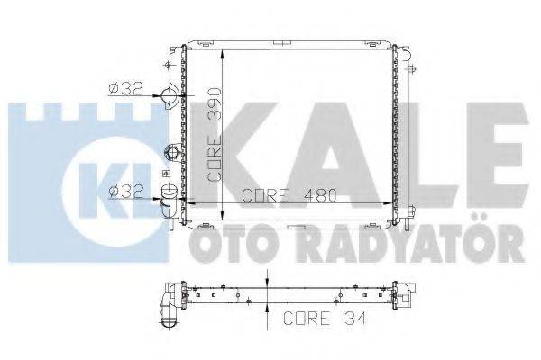 KALE OTO RADYATOR 208100 Радіатор, охолодження двигуна