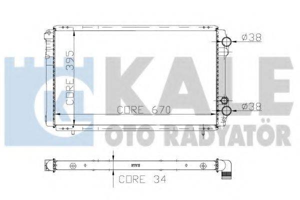 KALE OTO RADYATOR 208800 Радіатор, охолодження двигуна