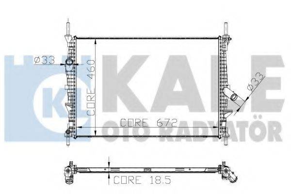 KALE OTO RADYATOR 251700 Радіатор, охолодження двигуна