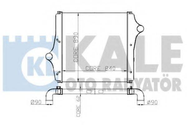 KALE OTO RADYATOR 266800 Інтеркулер