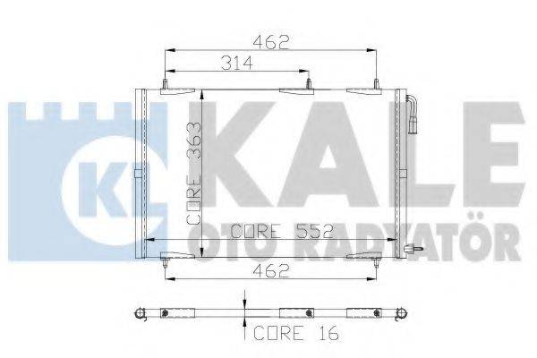 KALE OTO RADYATOR 300000 Конденсатор, кондиціонер