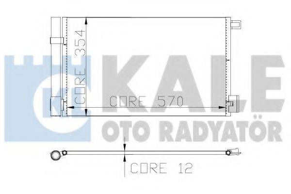 KALE OTO RADYATOR 310300 Конденсатор, кондиціонер