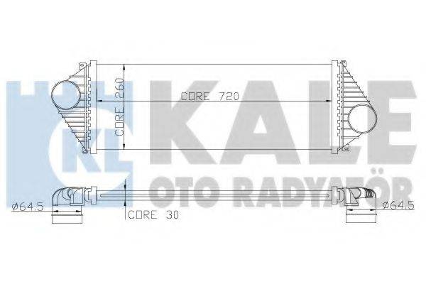 KALE OTO RADYATOR 343200 Інтеркулер