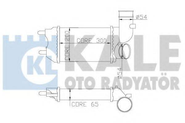 KALE OTO RADYATOR 343500 Інтеркулер