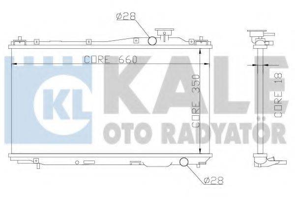 KALE OTO RADYATOR 357000 Радіатор, охолодження двигуна