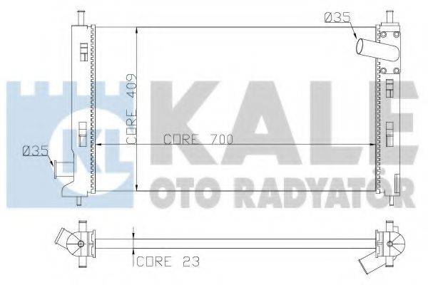 KALE OTO RADYATOR 362100 Радіатор, охолодження двигуна