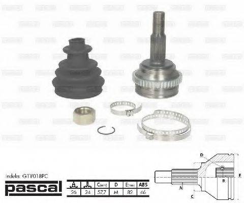 PASCAL G1Y018PC Шарнірний комплект, приводний вал