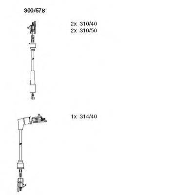 BREMI 300578 Комплект дротів запалювання