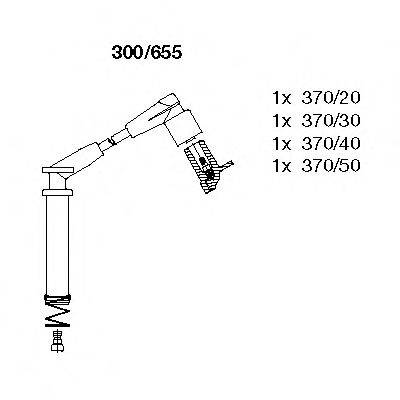 BREMI 300655 Комплект дротів запалювання