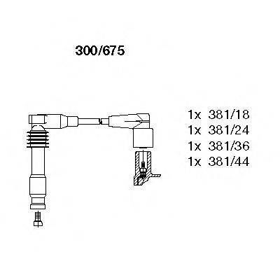 BREMI 300675 Комплект дротів запалювання