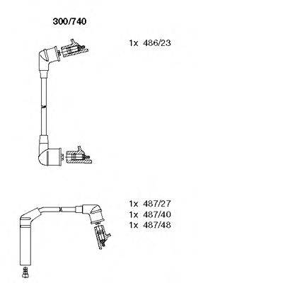 BREMI 300740 Комплект дротів запалювання