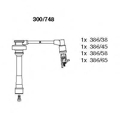 BREMI 300748 Комплект дротів запалювання