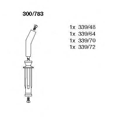 BREMI 300783 Комплект дротів запалювання