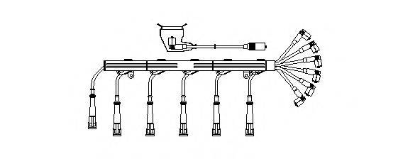 BREMI 546100 Комплект дротів запалювання