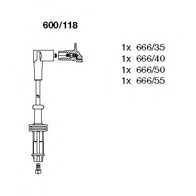 BREMI 600118 Комплект дротів запалювання