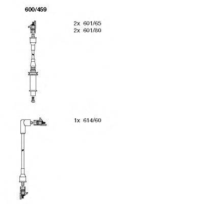 BREMI 600459 Комплект дротів запалювання