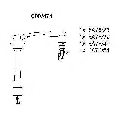 BREMI 600474 Комплект дротів запалювання