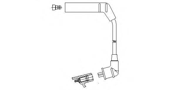 BREMI 6A8127 Провід запалювання