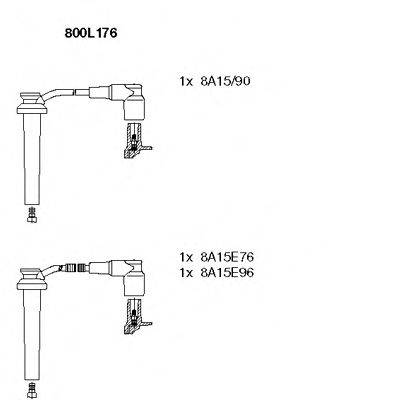 BREMI 800L176 Комплект дротів запалювання