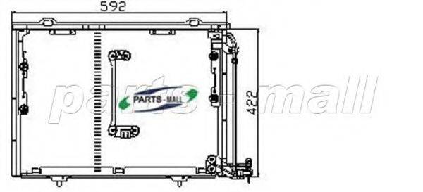 PARTS-MALL PXNCR004 Конденсатор, кондиціонер