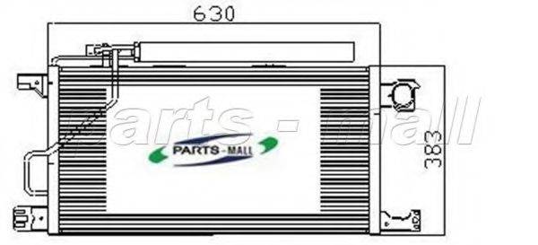 PARTS-MALL PXNCR007 Конденсатор, кондиціонер