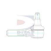 DITAS A3184 Наконечник поперечної кермової тяги; Кутовий шарнір, поздовжня рульова тяга