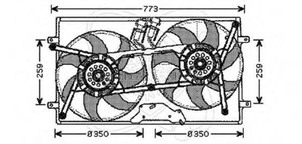 ELECTRO AUTO 32VB014 Вентилятор, охолодження двигуна