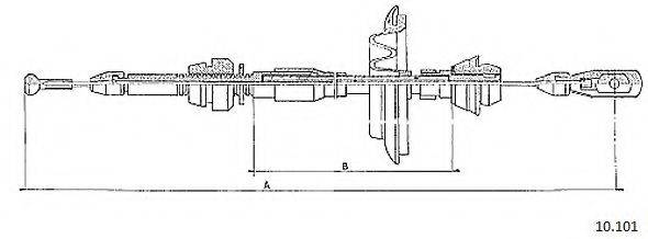 CABOR 10101 Тросик газу