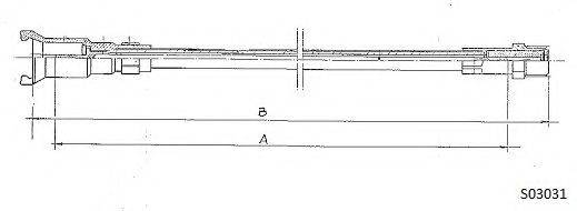 CABOR S03031 Трос спідометра