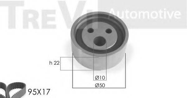 TREVI AUTOMOTIVE KD1002 Комплект ременя ГРМ