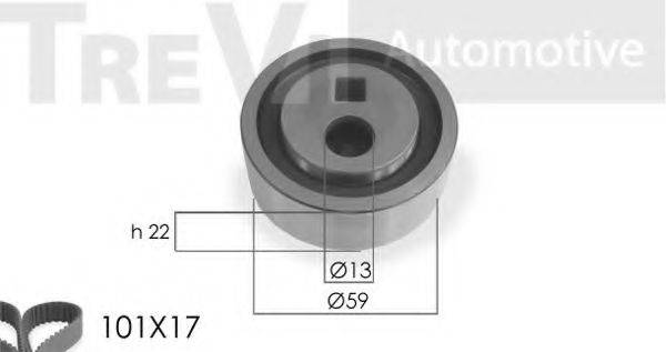 TREVI AUTOMOTIVE KD1013 Комплект ременя ГРМ