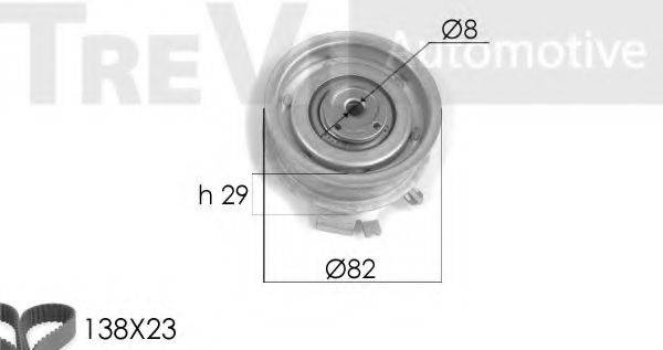 TREVI AUTOMOTIVE KD1158 Комплект ременя ГРМ