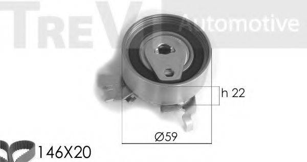 TREVI AUTOMOTIVE KD1169 Комплект ременя ГРМ