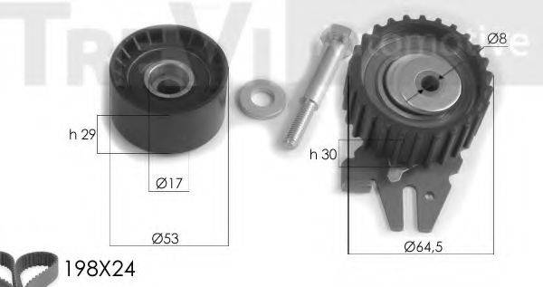 TREVI AUTOMOTIVE KD1252 Комплект ременя ГРМ