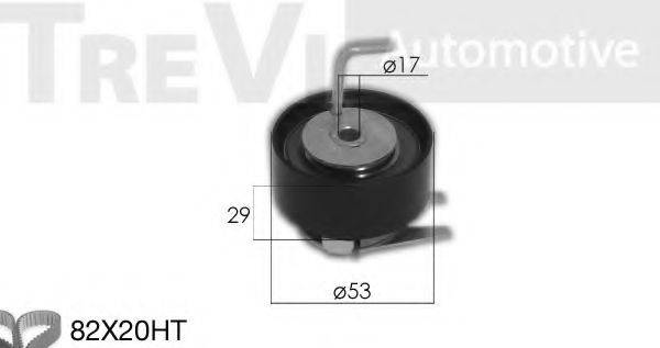 TREVI AUTOMOTIVE KD1468 Комплект ременя ГРМ