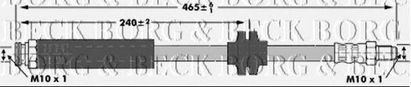 BORG & BECK BBH6951 Гальмівний шланг