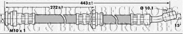 BORG & BECK BBH6824 Гальмівний шланг